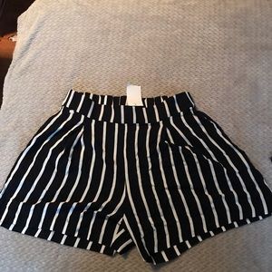 Striped H&M shorts